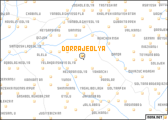 map of Dorrāj-e ‘Olyā