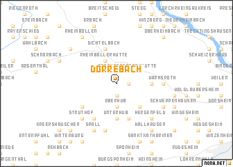 map of Dörrebach