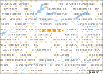 map of Dörrenbach