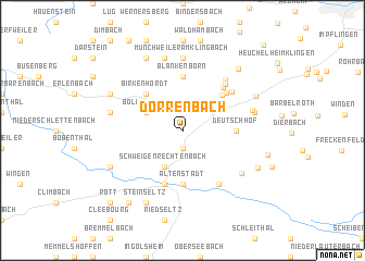 map of Dörrenbach