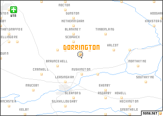 map of Dorrington