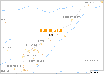 map of Dorrington
