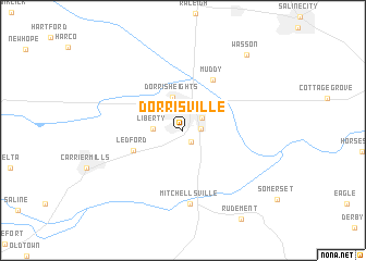 map of Dorrisville