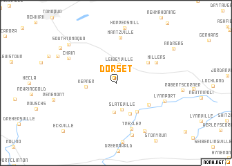 map of Dorset