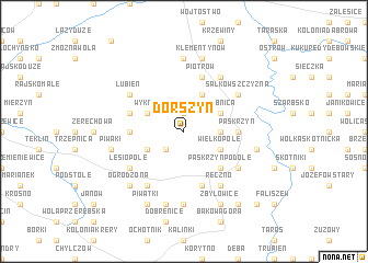 map of Dorszyn