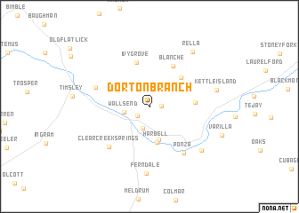 map of Dorton Branch