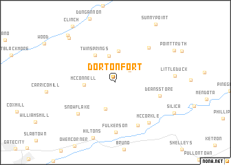 map of Dorton Fort