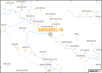 map of Dorūd-e ‘Olyā