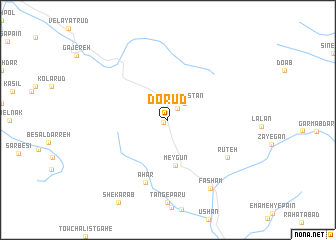 map of Dorūd