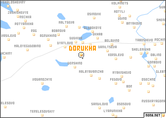 map of Dorukha