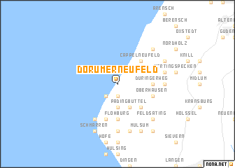 map of Dorumer Neufeld