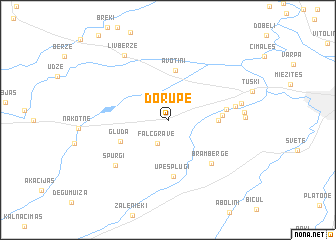 map of Dorupe