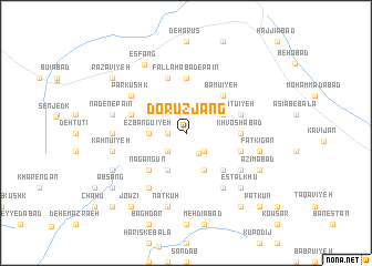 map of Dorūzjang