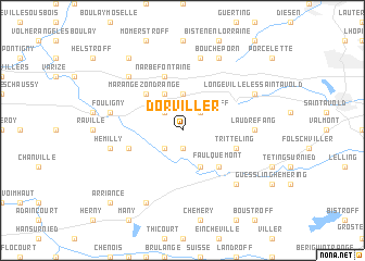 map of Dorviller