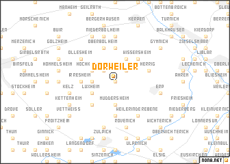 map of Dorweiler