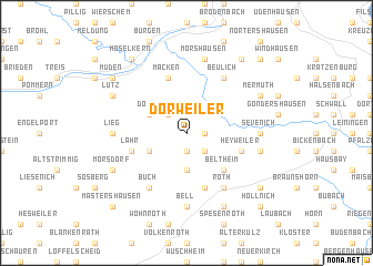 map of Dorweiler