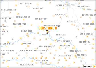 map of Dörzbach