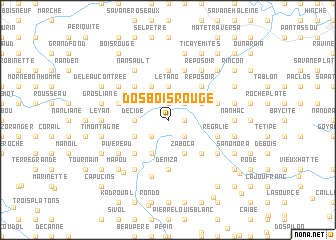 map of Dos Bois Rouge