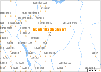 map of Dos Brazos de Estí