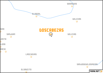 map of Dos Cabezas