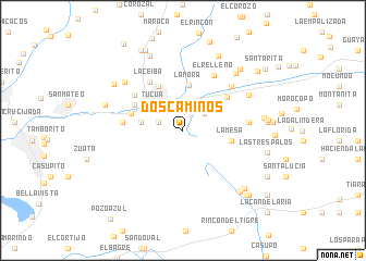 map of Dos Caminos