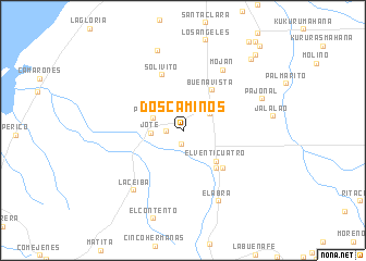 map of Dos Caminos