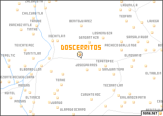 map of Dos Cerritos