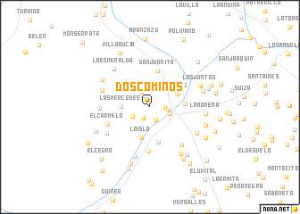 map of Dos Cominos