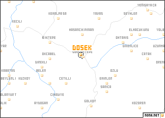 map of Döşek