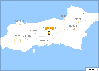 map of Döşeme