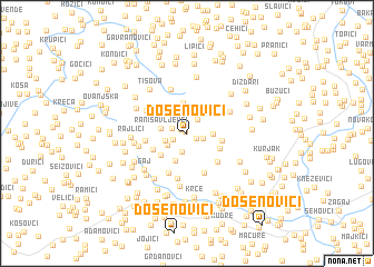 map of Došenovići