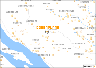 map of Došen-Plana