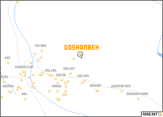 map of Doshanbeh