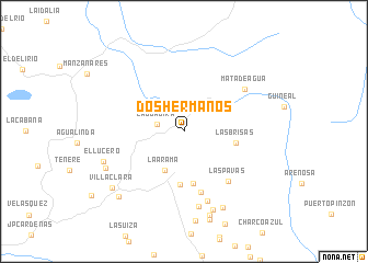 map of Dos Hermanos