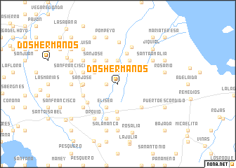 map of Dos Hermanos