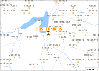 map of Dos Hermanos