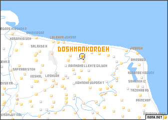 map of Doshman Kordeh