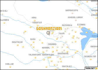 map of Doshman Zīārī