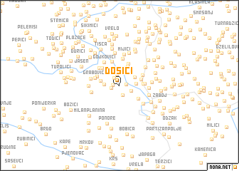 map of Došići