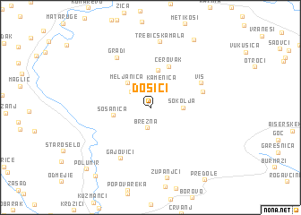 map of Došići