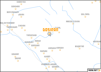 map of Dosīrān