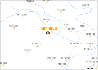 map of Döşkaya