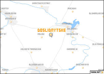 map of Doslidnyts\