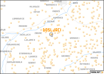 map of Došljaci