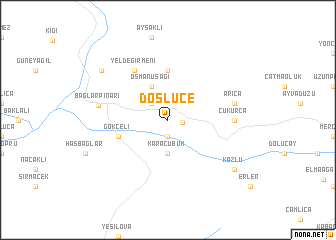 map of Döşlüce