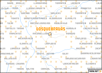 map of Dos Quebradas