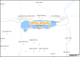 map of Doss Landing