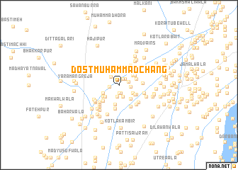 map of Dost Muhammad Chāng