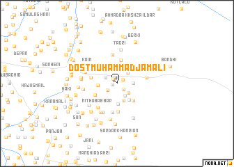 map of Dost Muhammad Jamāli