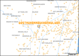 map of Dost Muhammad Khān Hulwān